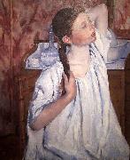 Mary Cassatt Girl Arranging Her Hair oil painting picture wholesale